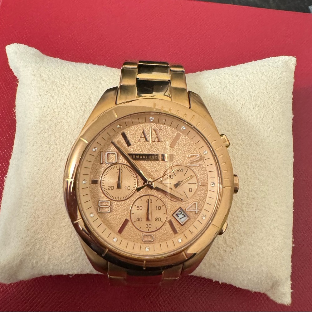 A/X rosegold watch
